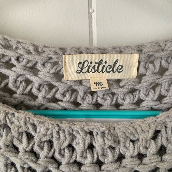 LISTICLE cable knit sweater - Picture 2 of 4